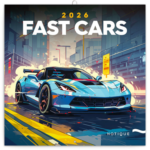 Broschürenkalender Fantastische Autos 2026, 30 x 30 cm