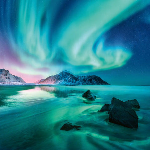 Broschürenkalender Polarlichter 2026, 30 x 30 cm