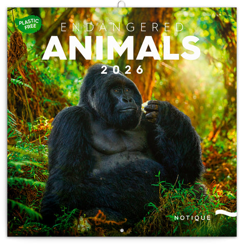 Broschürenkalender Gefährdete Arten 2026, 30 x 30 cm