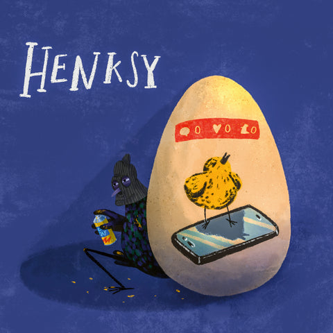 Broschürenkalender Chicken Artists 2026, 30 × 30 cm