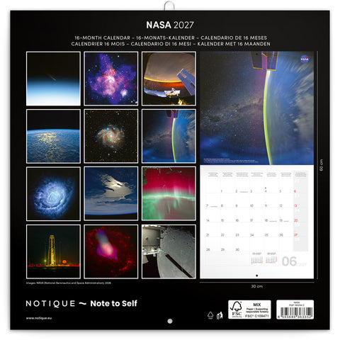 Broschürenkalender NASA 2027, 30 x 30 cm