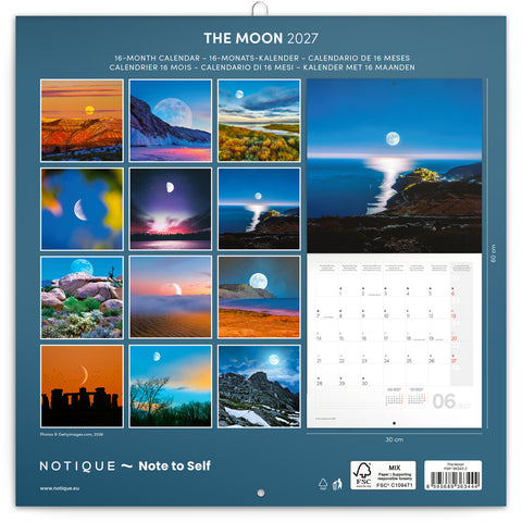 Broschürenkalender The Moon 2027, 30 x 30 cm