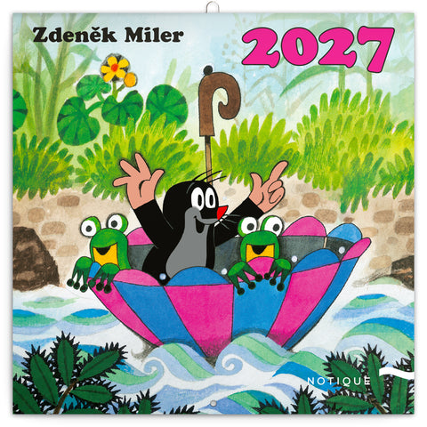 Broschürenkalender Der kleine Maulwurf 2027, 30 x 30 cm