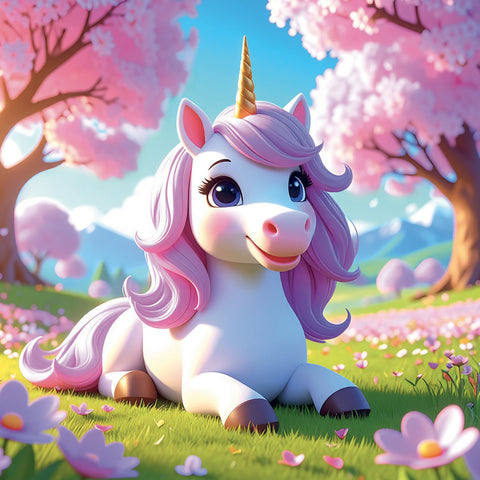 Broschürenkalender Happy Unicorns 2027, 30 x 30 cm