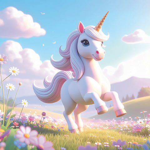 Broschürenkalender Happy Unicorns 2027, 30 x 30 cm