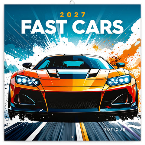 Broschürenkalender Fast Cars 2027, 30 x 30 cm