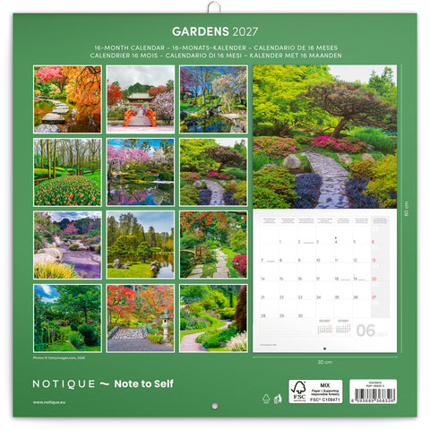Broschürenkalender Gardens 2027, 30 x 30 cm