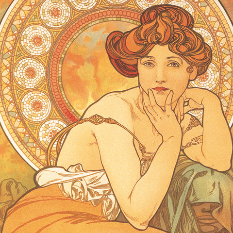 Broschürenkalender Alfons Mucha 2027, 20 x 20 cm